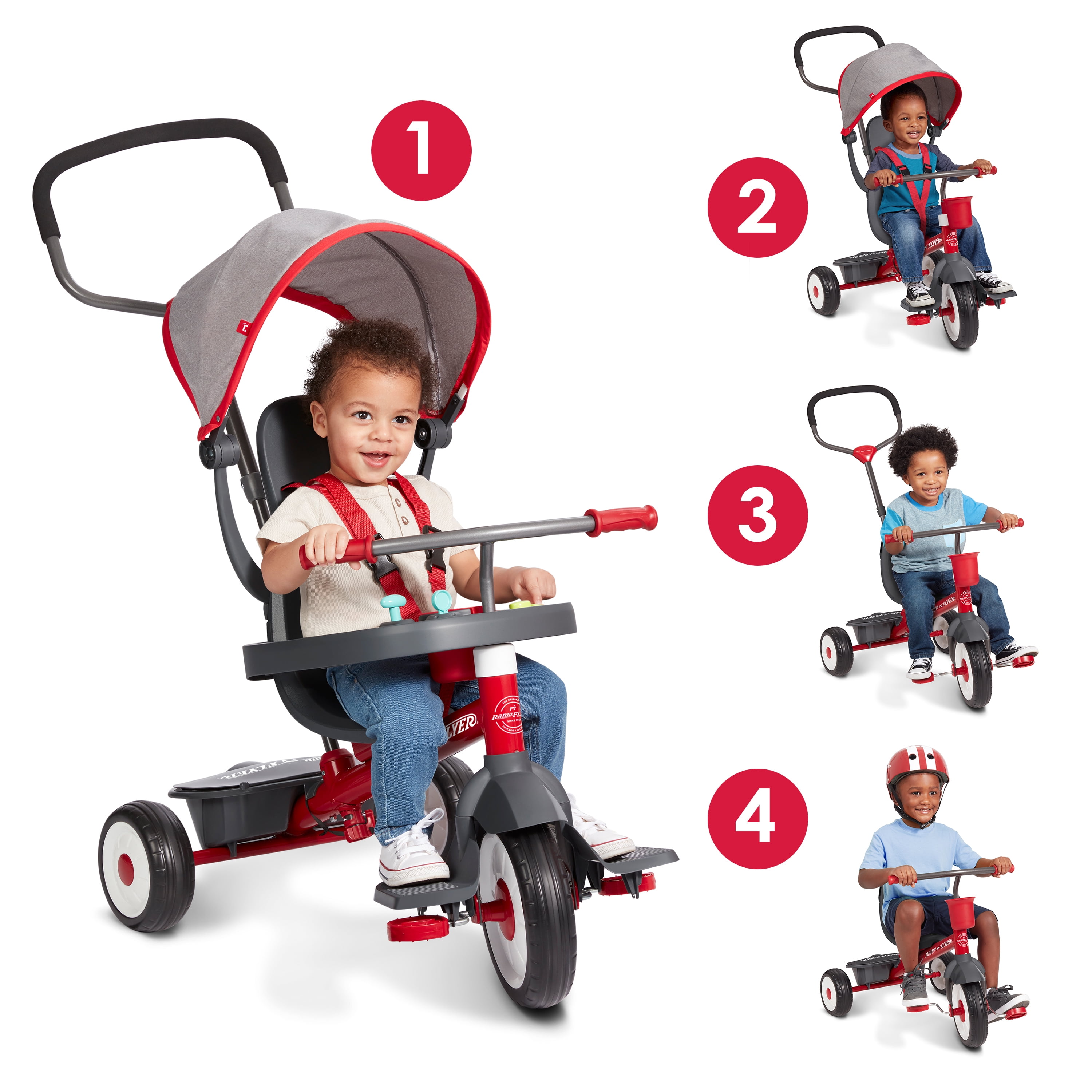 Radio Flyer - Brandclub - Radio Flyer 4-in-1 Activity Stroll 'N