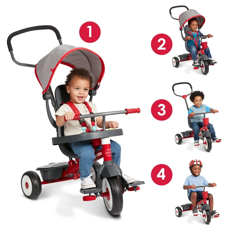 Radio Flyer Ready Ride Classic 4-in-1 Stroll 'N Trike with