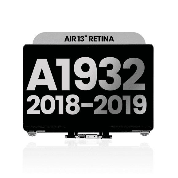 Replacement Complete LCD Display Assembly Compatible With MacBook Air 13" Retina (A1932 / Late 2018 / Early 2019) (Used OEM Pull: Grade A) (Space Gray)