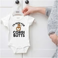 thumbnail image 5 of Nuts for Corgis Cute Dog Pets Lover Romper Boys or Girls Infant Baby Brisco Brands NB, 5 of 6