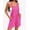 Hot Pink, variant on Ekouaer Women' Rompers Jumpsuits Sleeveless Adjustable Ribbed Knit Vacation Beach Travel Overall Shorts Outfits