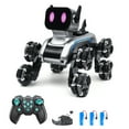 thumbnail image 1 of yeacher Voiture Robot Télécommandée Argent-Noir à 8 Roues avec Doubles Télécommandes, Lumières LED, Musique et Fonctionnalités de Cascade pour Enfants (3 Piles Incluses), 1 of 6