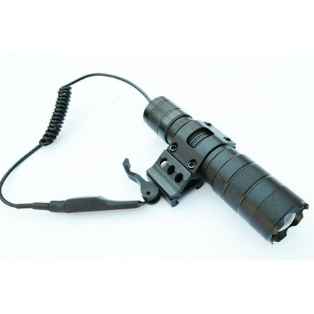 Tactical LED Gun Flashlight 800 Lumens Rifle Shotgun with Picatinny Offset