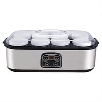 XKHAZA Yogurt Maker Automatic Digital Yoghurt Maker Machine, Display with Constant Temperature Control Stainless Steel Design for Home Use