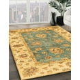 thumbnail image 2 of Ahgly Company Indoor Square Abstract Cinnamon Brown Oriental Area Rugs, 4' Square, 2 of 6