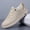 Beige, variant on New Fall/Winter Men's White Shoes Versatile Casual Men's Shoes Lace-Free Fashion Men's Shoes Thick-Sole Men's Shoes