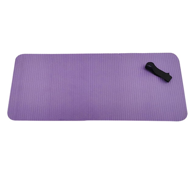 Eigraketly Esterilla de Yoga antideslizante de 60x25cm, rodillera, cojín, tabla de ejercicio, Pilates, gimnasio de viaje Uniforme atlético Púrpura
