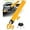 Yellow, variant on Steering Wheel Lock, Heavy Duty Antitheft Device and Car Security Lock with Adjustable Locking and 3 Keys, Great Vehicle and Truck Deterrent, Red