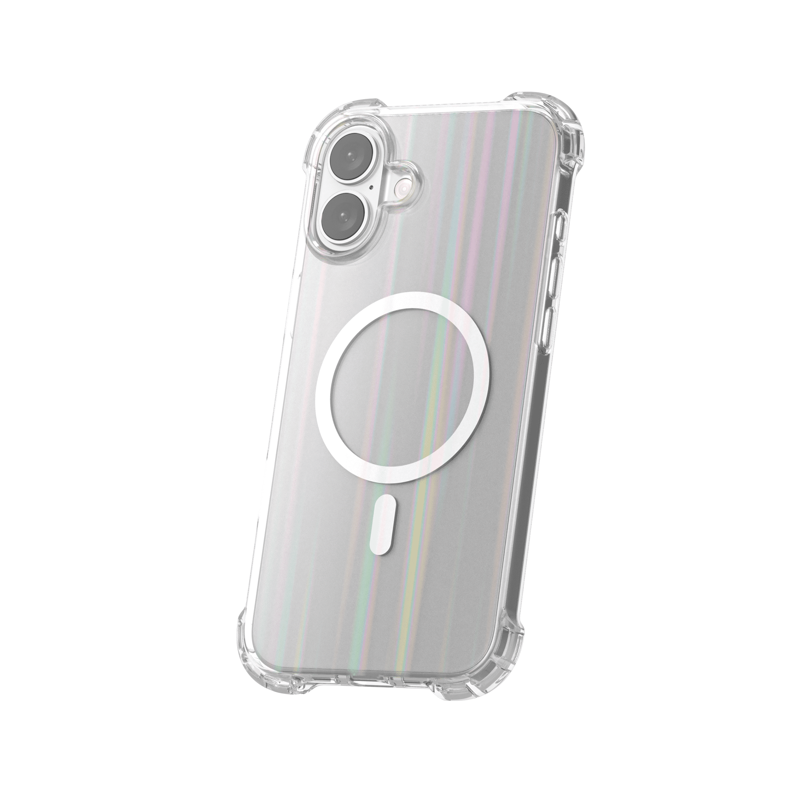 onn iPhone 16 Plus Case with MagSafe Magnet for Apple, Iridescent