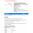 thumbnail image 2 of Inlet Driver Side Oil Cooler Hose - Compatible with 1988 - 1991 Chevy K2500 5.7L V8 1989 1990, 2 of 2