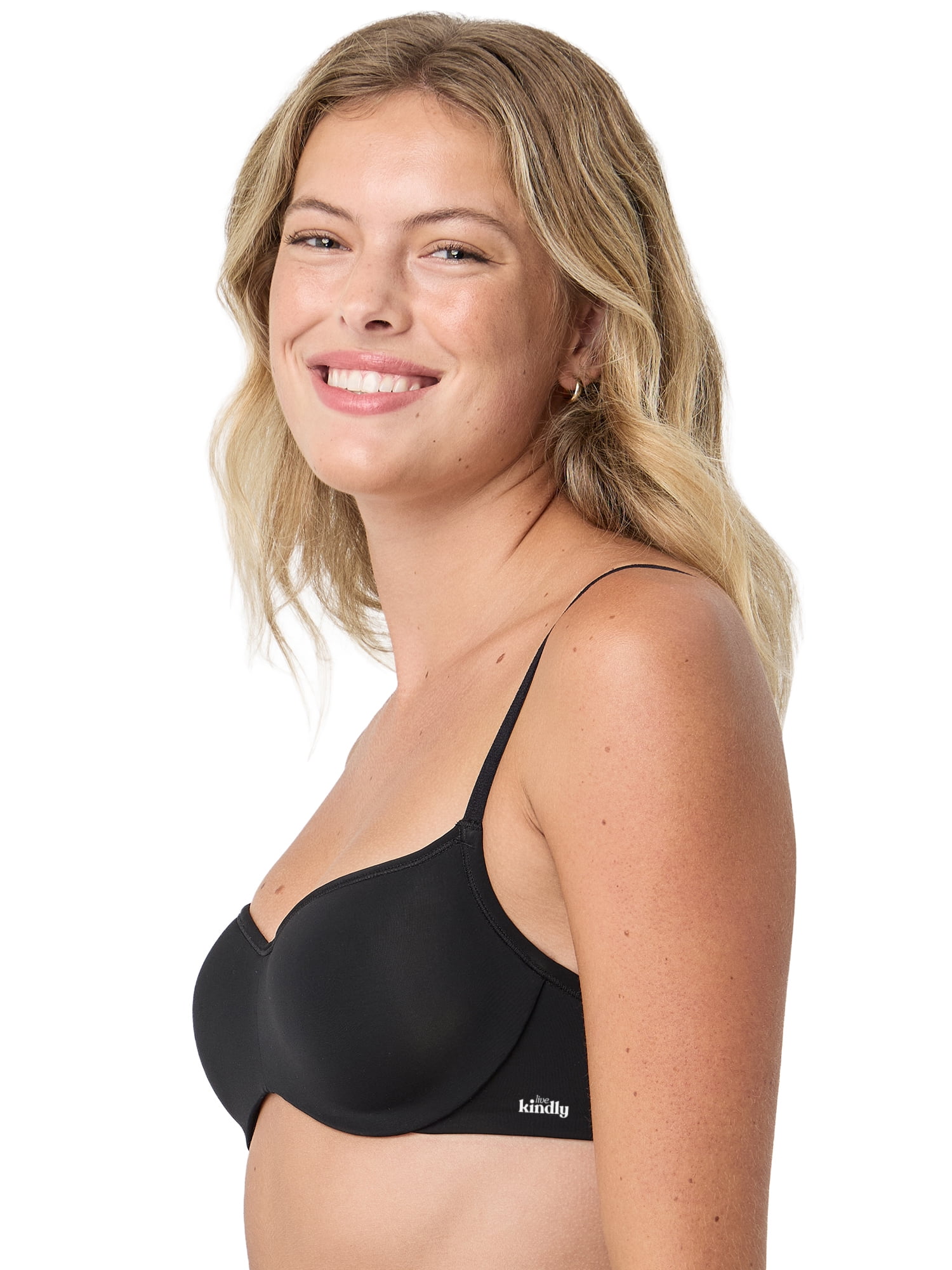 Kindly Yours Women’s So Comfy Wire-Free Balconette Push Up Bra, Sizes S-XXXL