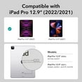 thumbnail image 2 of ESR for iPad Pro 12.9 Inch Case (2022/2021), Detachable Magnetic Cover, Smart Trifold Stand with Hard Shell Back, Pencil 2 Wireless Charging, Slim and Light, Ascend Series, Frosted Green, 2 of 8
