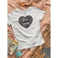 thumbnail image 3 of Love You Mom Carved Heart Shaped T-Shirt Women -Image by Shutterstock, Female Small, 3 of 4