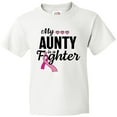 thumbnail image 3 of Inktastic Breast Cancer Awareness My Aunty is a Fighter Youth T-Shirt, 3 of 5