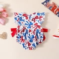 thumbnail image 4 of TOWED22 Newborn Baby Girl Clothes Infant Romper Ruffle Sleeve Jumpsuit Summer Outfits for Girls White,0-3 M, 4 of 6