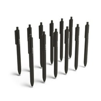 TRU RED Retractable Quick Dry Gel Pens Medium Point 0.7mm Black 24/Carton TR54498-CCVS