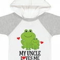 thumbnail image 4 of Inktastic My Uncle Loves Me Frog Boys or Girls Baby Bodysuit, 4 of 5