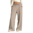 thumbnail image 2 of Blekii Girls Oversized Wide Leg Sweatpants, Elastic Waist Joggers with Pocket Casual Pants Kids, 2 of 5