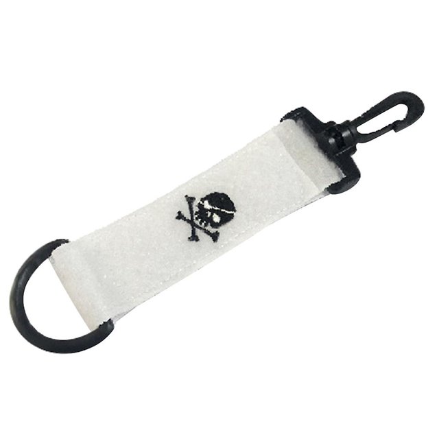 Toalla de limpieza de golf Magic Tape para pelotas y palos de golf, paño de limpieza de doble cara, color blanco