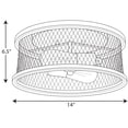 thumbnail image 2 of Austelle Collection Two-Light Galvanized 14" Flush Mount, 2 of 2