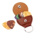 thumbnail image 5 of ORDDIART 1Pcs Light Brown Rectangular Plectrum Holder Bag for Guitar Picks Storage Case Professional Use 10.8X1.5X5.2cm, 5 of 8