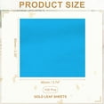 thumbnail image 2 of Uxcell Gold Leaf Sheets for Art, Gold Foil Sheet Metallic Leaf Papers for DIY Crafts Resin Furniture Nails Painting Sky Blue, 2 of 7
