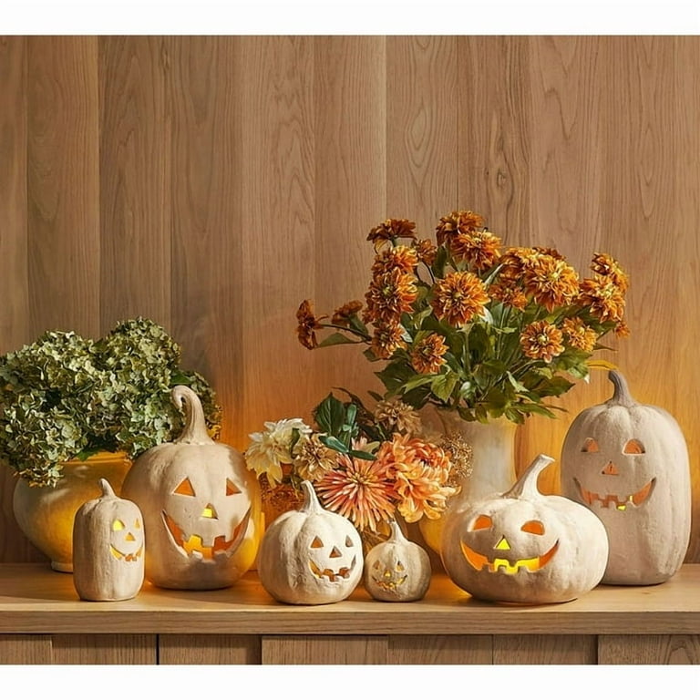 Happy Haunting Seagrass & Metal Pumpkin 2025 NEW Halloween