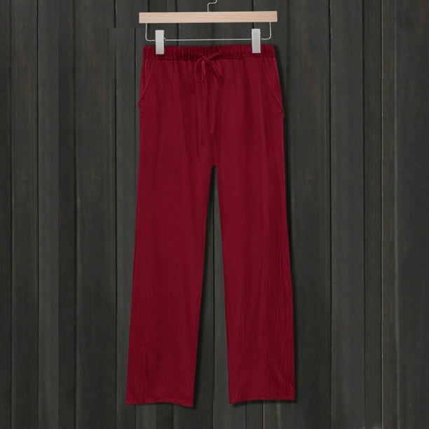 WILLBEST Pantalones Casuales Cómodos para Mujer, Pantalones de Entrenamiento Diarios con Cintura Elástica, Pantalones Largos Holgados y Sólidos con Bolsillos para Uso Diario. Chica