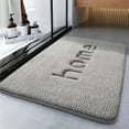 thumbnail image 5 of Unique Bargains Funny Letters Bath Rugs Non Slip Washable Bath Mats Grey 16" x 24", 5 of 6