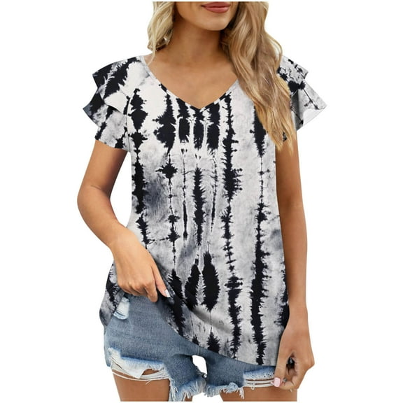 Lumivie Womens Tops For Work Summer Funny Tshirts Shirts For Women Clean Sexy White Blouse For Women Dressy Plain T Shirts For Women Pack Cotton