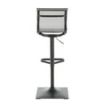 thumbnail image 7 of Lumisource Mirage Contemporary Barstool in Black Metal and Silver Mesh Fabric, 7 of 7