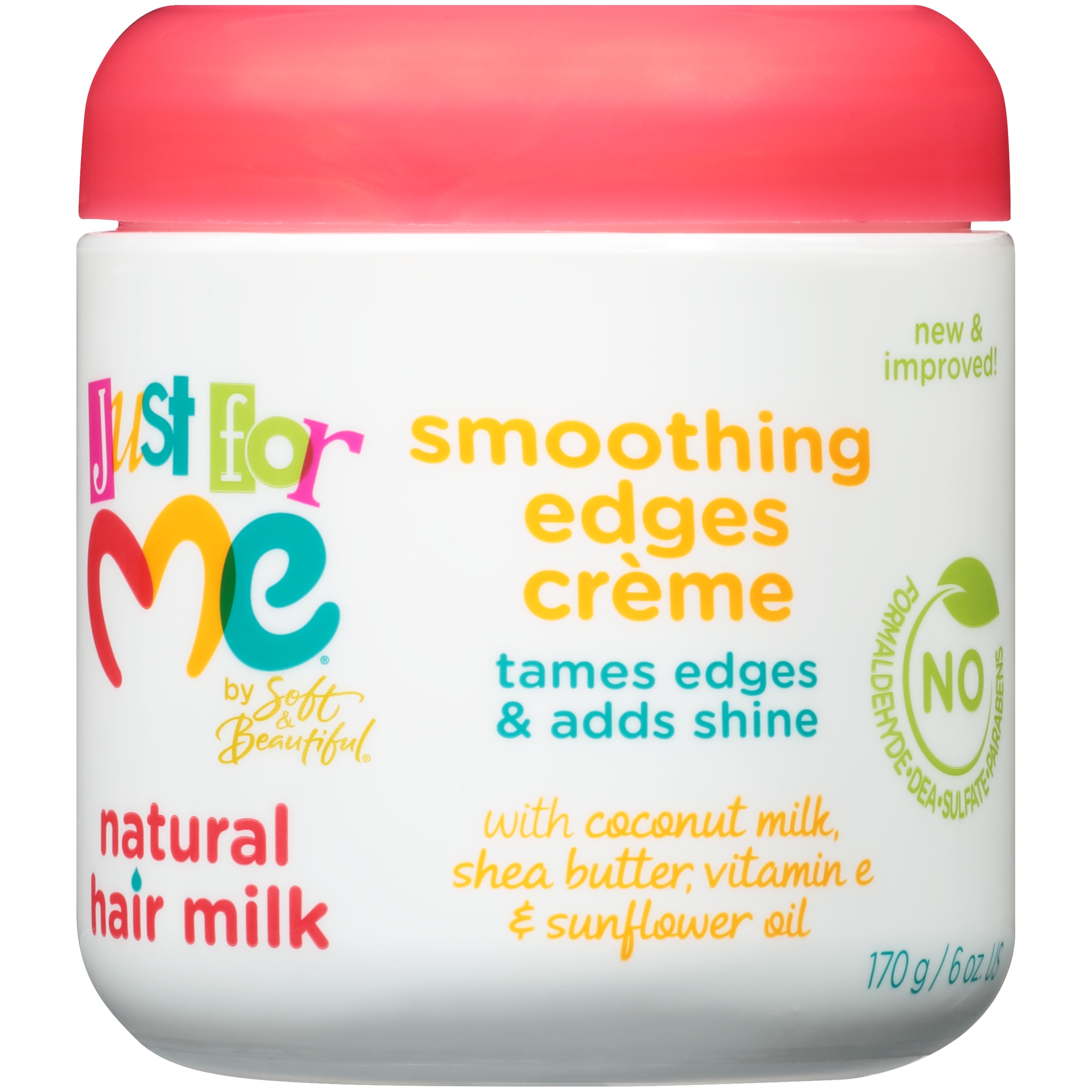 Just for Me Natural Hair Milk Smoothing Edges Creme, 6 oz Jar Walmart