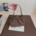 thumbnail image 4 of SPEKSEE Faux Suede Shoulder Bags Vintage Crossbody Bag Pleated Handbag Underarm Bag for Women Party, 4 of 9