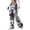 A-Grey, variant on Tiweut Pants Women Camo Print Wide Leg Elastic Waist Loose with Pocket Regular Trousers