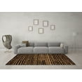 thumbnail image 3 of Ahgly Company Indoor Rectangle Abstract Orange Modern Area Rugs, 7' x 10', 3 of 4