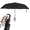 Black, variant on URBN ELEMNTS Compact Travel Umbrella, Ergonomic Handle, Auto Open Close, Solid, Green, 1 Count