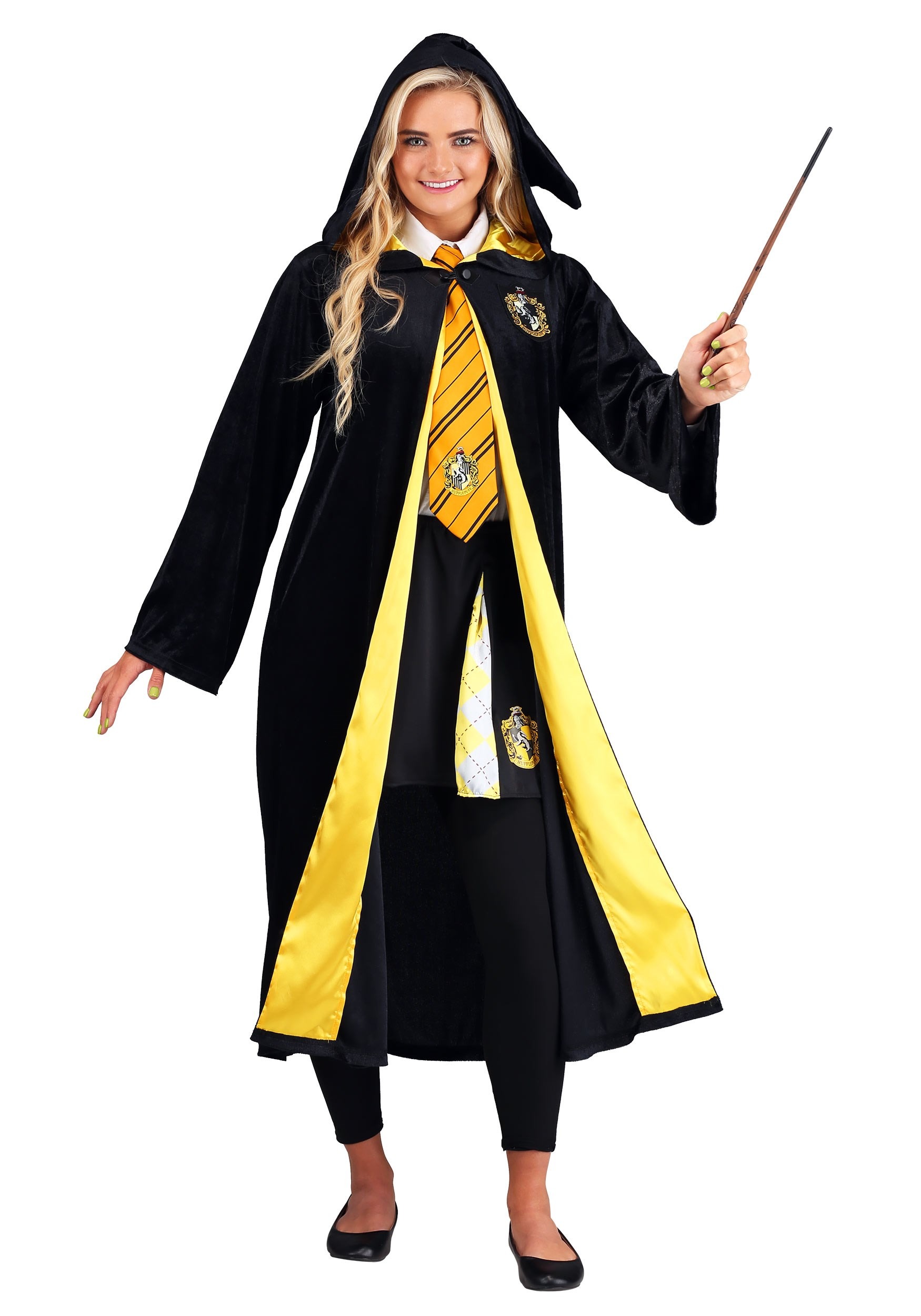 Harry Potter Adult Deluxe Hufflepuff Robe Costume - Walmart.com