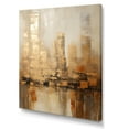 thumbnail image 2 of Designart "Earthy Peach Urban Array" Skyscrapers Canvas Art Print, 2 of 7