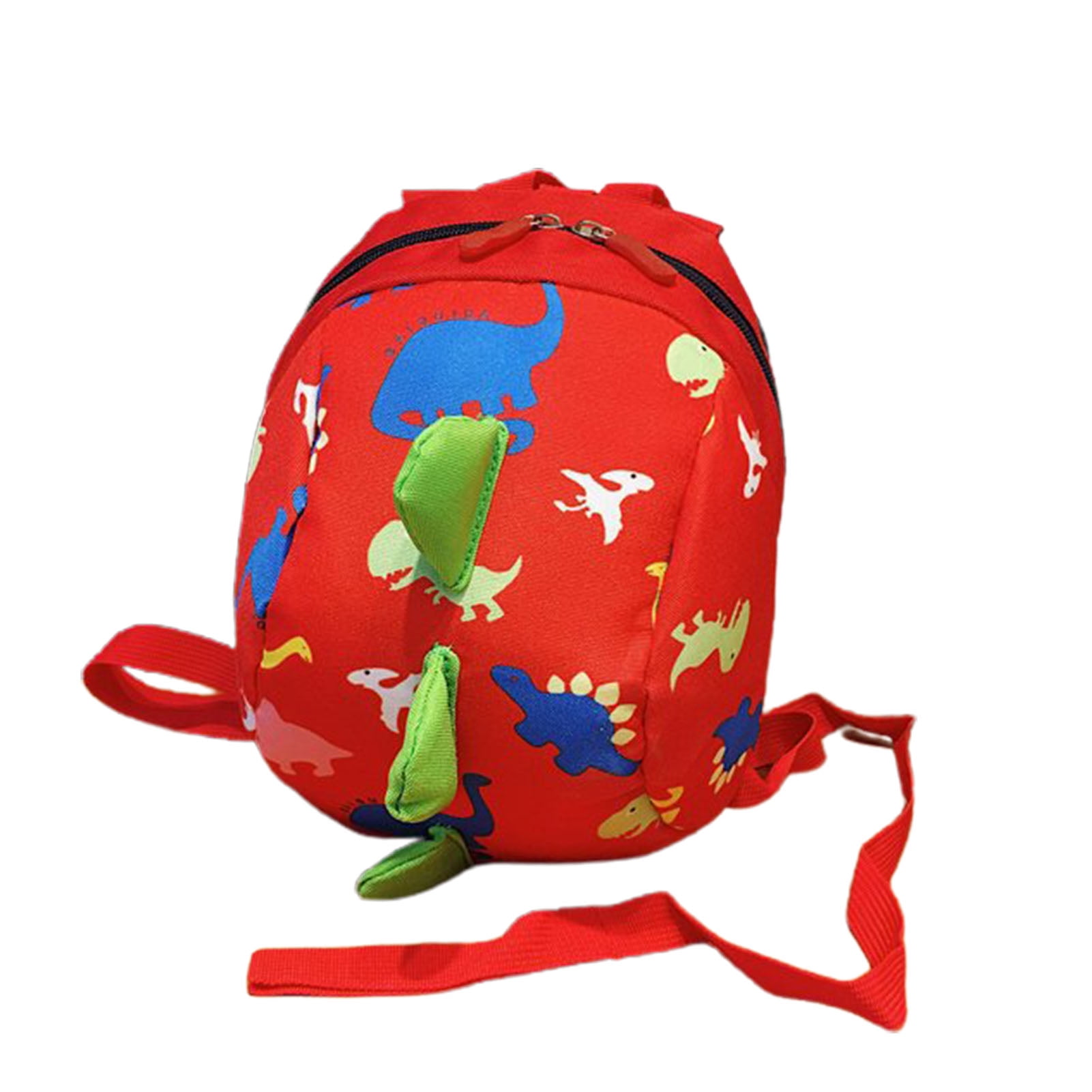 COOLL Double Zippers Big Capacity School Bag with Leash Cartoon Little Dinosaur Shape Backpack