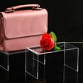 thumbnail image 3 of 3PCS Acrylic Display Shoe Risers Clear Retail Display Stand U Shaped Shelf Showcase Rack for Toy Bag Cosmetic (M), 3 of 8