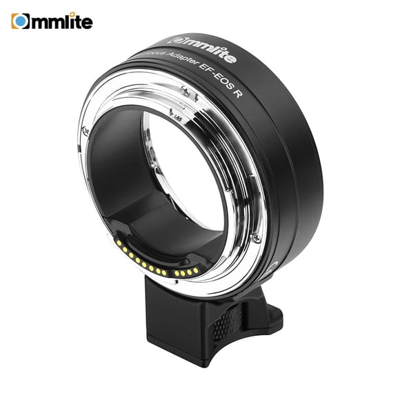 Commlite CM-EF- R Lens Mount Adapter Electronic Auto Focus Mount Adapter with IS Function Aperture Control for Canon EF/EF-S Lens to Fit for Canon R RF-Mount Full Frame Camera