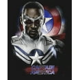 thumbnail image 2 of Girl's Marvel The Falcon and the Winter Soldier Captain America Pose Sam  Graphic Tee Black Medium, 2 of 4