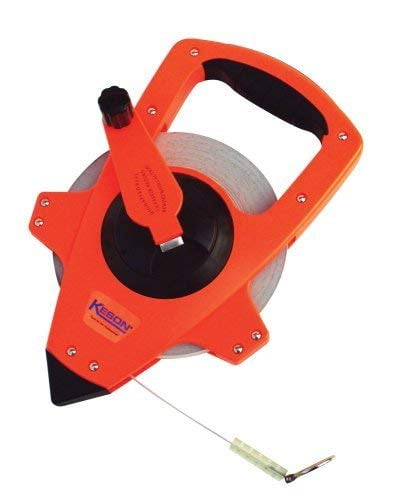 Graduations: 1//10, 1//100 /& ft, in, 1//8 1-Inch by 33-Foot Keson PG181033UB Short Tape Measure with Nylon Coated Ultra Bright Steel Blade