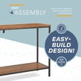 thumbnail image 5 of ClickDecor Nolan 2-Tier Console Table Brown, 5 of 7