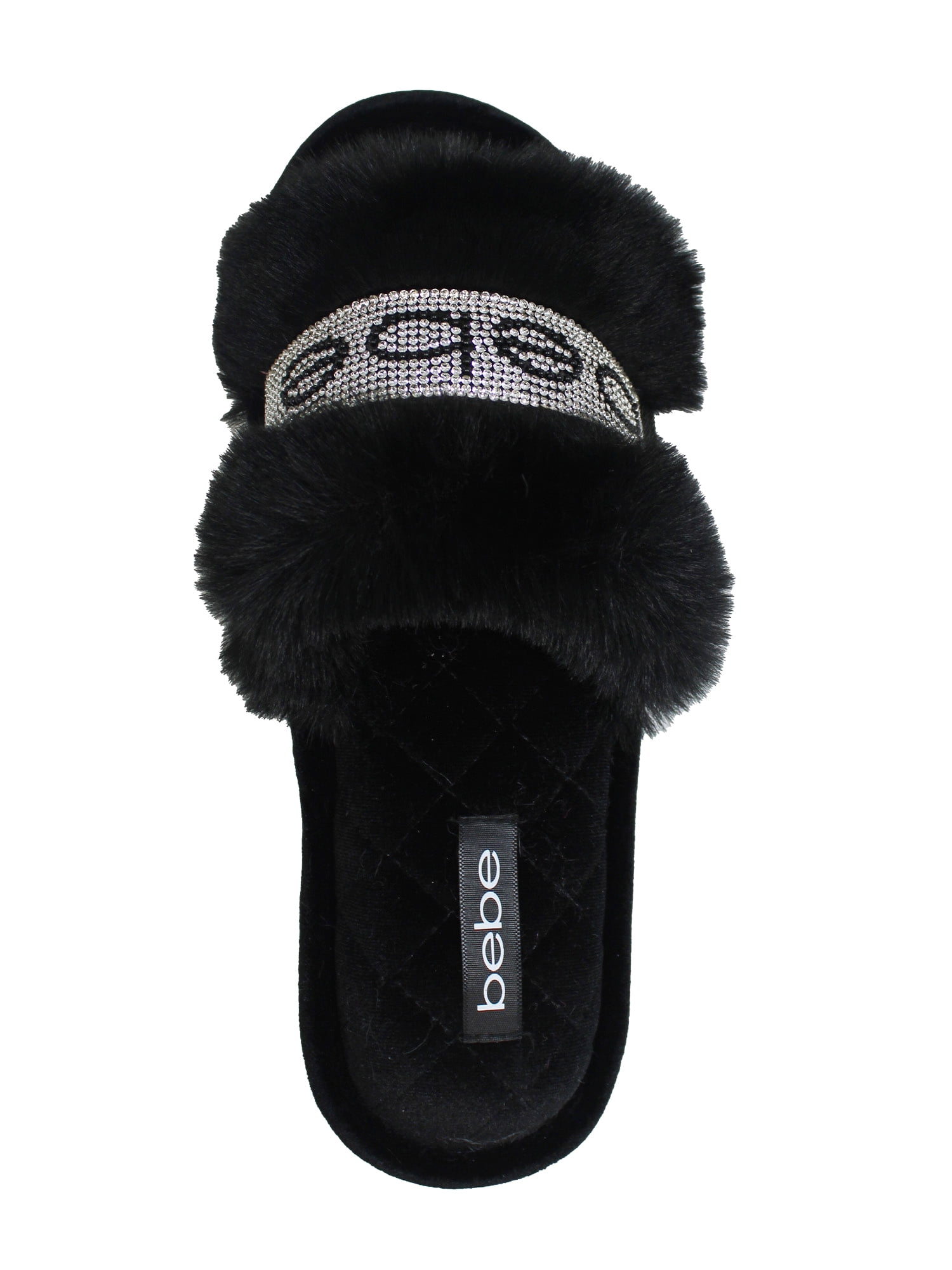 Fur Slides Bebe Black Slides Black Furry Slides – XOXO Boutique