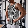 thumbnail image 5 of Cauagu Zebra Skin Print Men's Sleeveless Muscle Shirts,Tank Tops Quick Dry Workout Tank Top Gym Muscle Tee Fitness Bodybuilding T Shirt for Men-XX-Large, 5 of 7