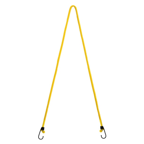 Cordón 47.2 Pulgadas Con Correa Elástica para Camping () Amarillo