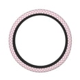 thumbnail image 1 of Balery Pink Disco Ball Fundas elásticas antideslizantes para volante, funda protectora universal para hombre y mujer, 15 pulgadas, accesorios para coche., 1 of 6