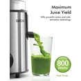 thumbnail image 3 of SiFENE 400W Centrifugal Juicer Machine, 3" Wide Chute, Adjustable Speeds, Easy Clean, Silver, New, 3 of 8