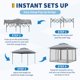 thumbnail image 4 of Yeshouse Tienda de campaña al aire libre con toldo 11x11FT con mosquit, haga estallgazebo instantánea impermecon bolsa de transporte portátil, 4 of 9